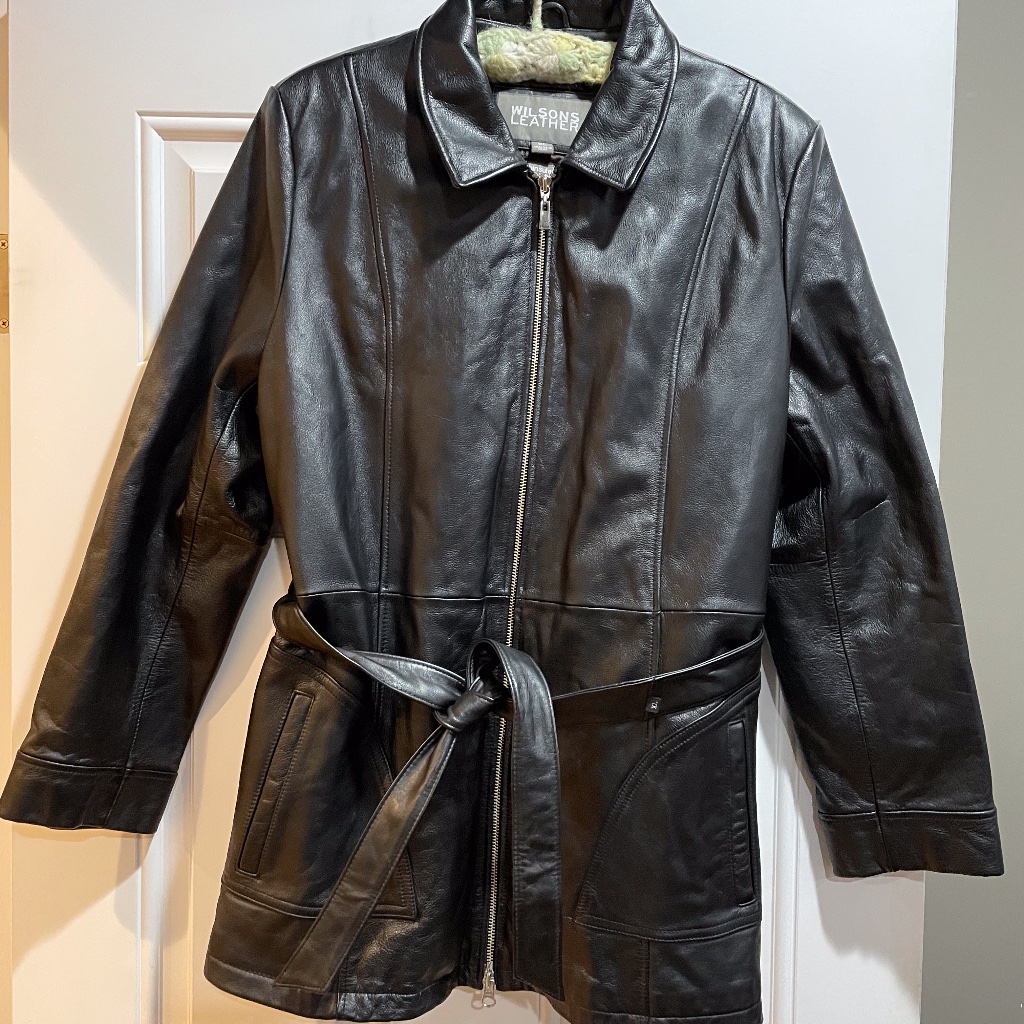 Women's Black Leather Jacket.
